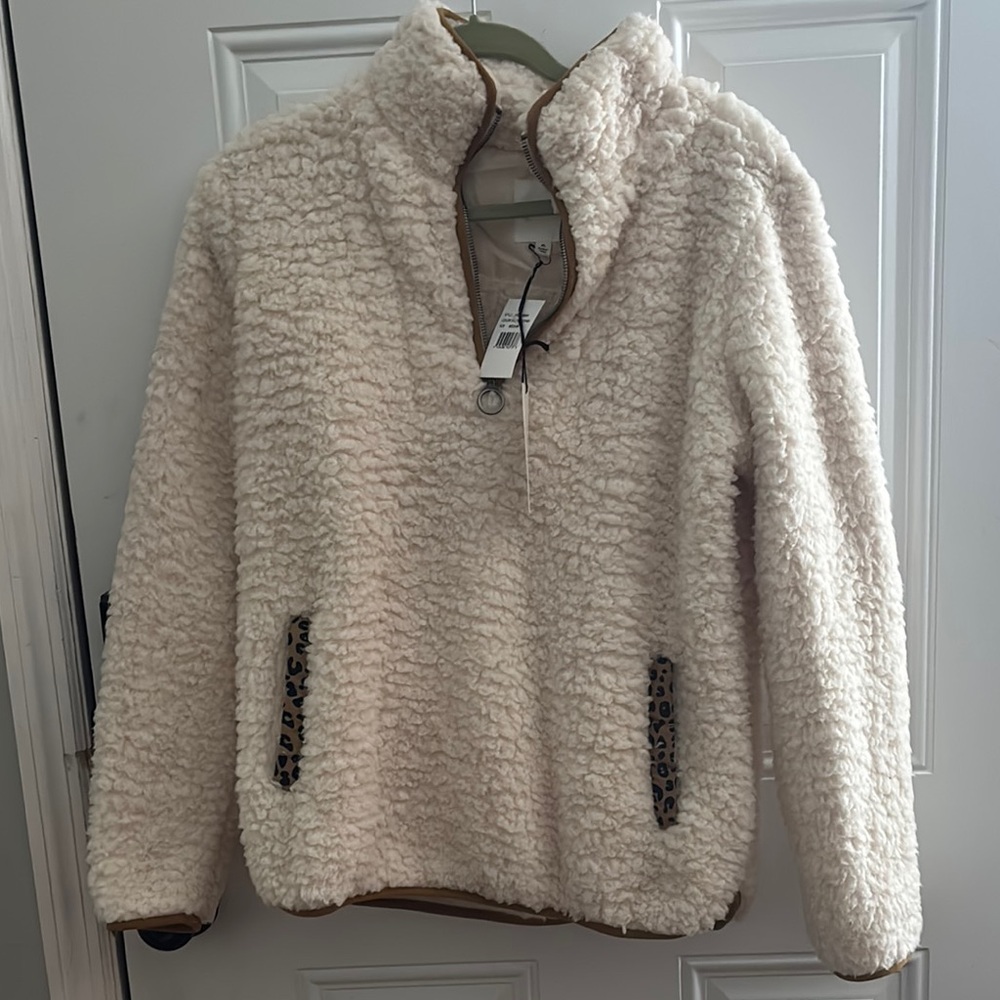 Cozy Cream Sherpa Pullover